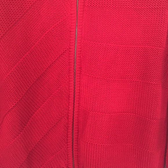 Lexicon Silk Sweater Cardigan Jacket Size S Red - Picture 4 of 6